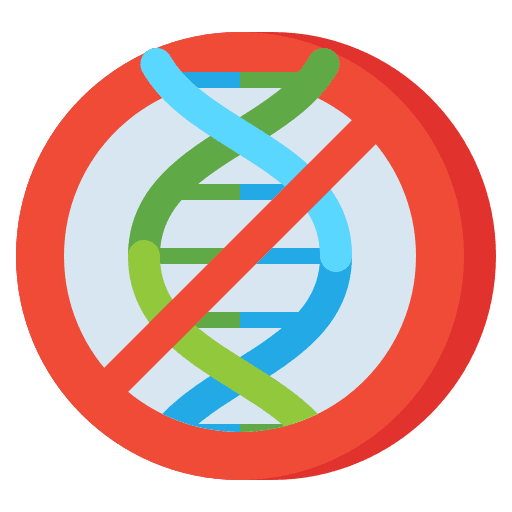 Non gmo no non gmo plant icon