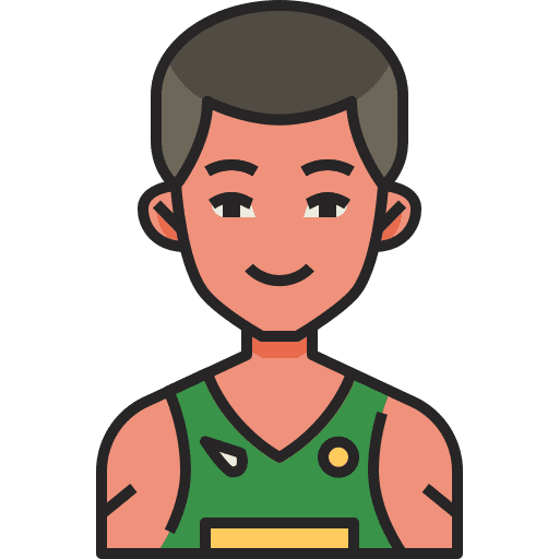 Athelete user avatar man icon