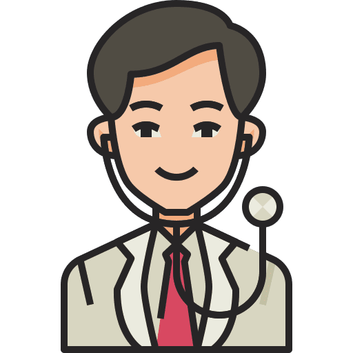 Doctor medical surgeon stethoscope icon