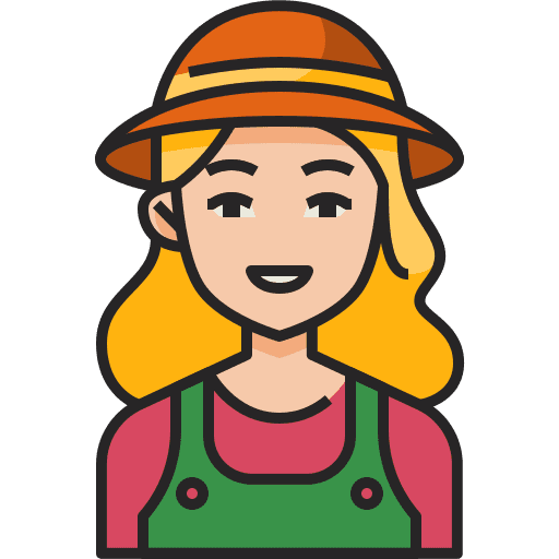 Gardener gardener worker hat icon