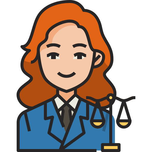Lawyer court user attorney icon