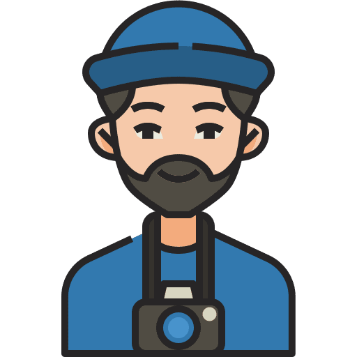 Photographer photo camera avatar profession icon