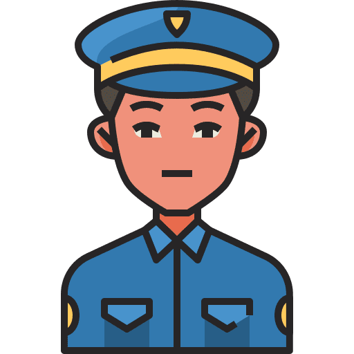 Police avatar guardian guard icon