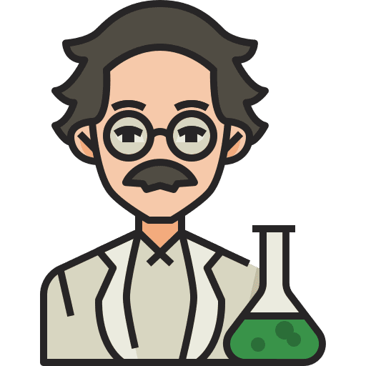 Scientist experiment flask avatar icon