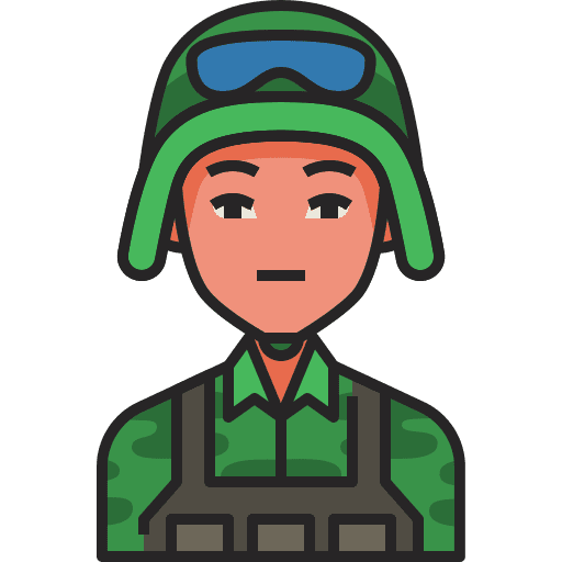 Soldier avatar job professions and jobs icon