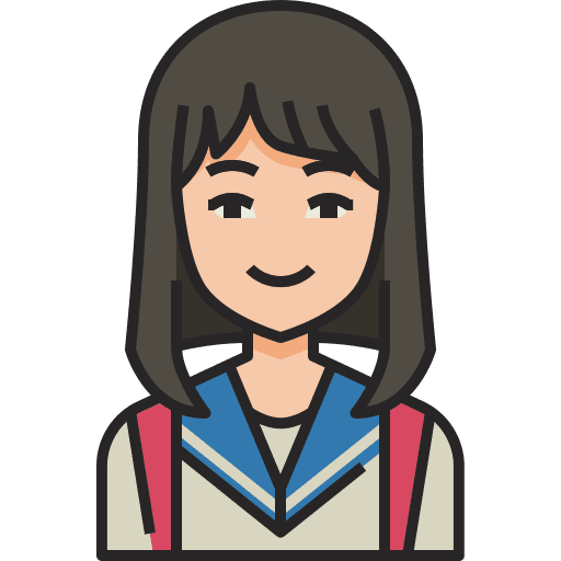 Student education person woman icon