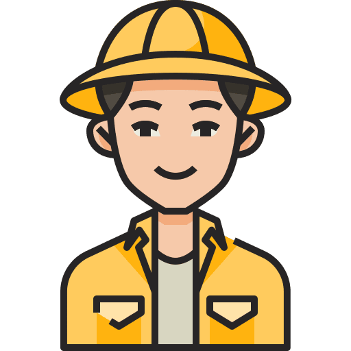 Archaeologist occupation person hat icon