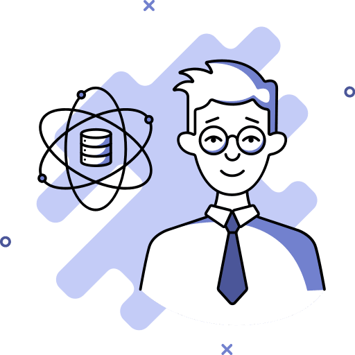 Data scientist professions and jobs data scientist developer icon