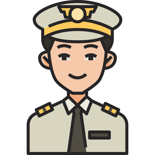 Pilot uniform pilot aircraft icon