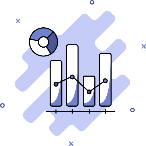Data visualization business and finance graph bar data analysis icon Data visualization business and finance graph bar data analysis icon