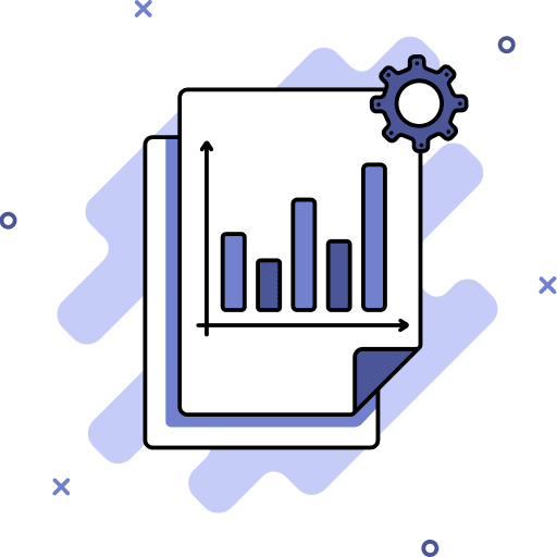 Document business and finance document graph line icon Document business and finance document graph line icon