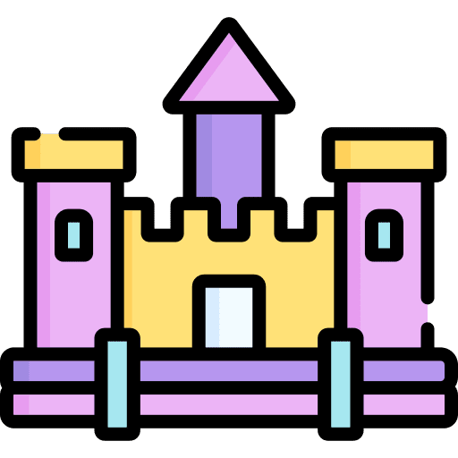 Inflatable castle park playground inflatable icon