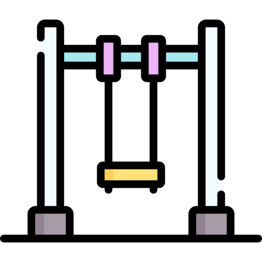 Swing entertainment child playground icon Swing entertainment child playground icon