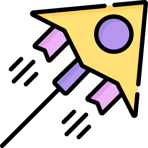 Kite fun hobbies and free time kid and baby icon Kite fun hobbies and free time kid and baby icon