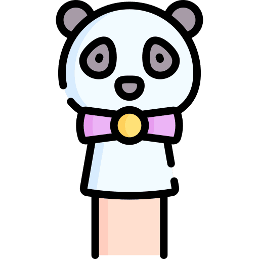 Puppet childhood puppet animal icon Puppet childhood puppet animal icon