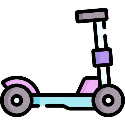 Scooter children transportation kid and baby icon Scooter children transportation kid and baby icon