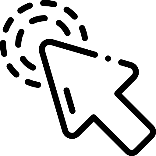 Double click pointer clicker mouse icon