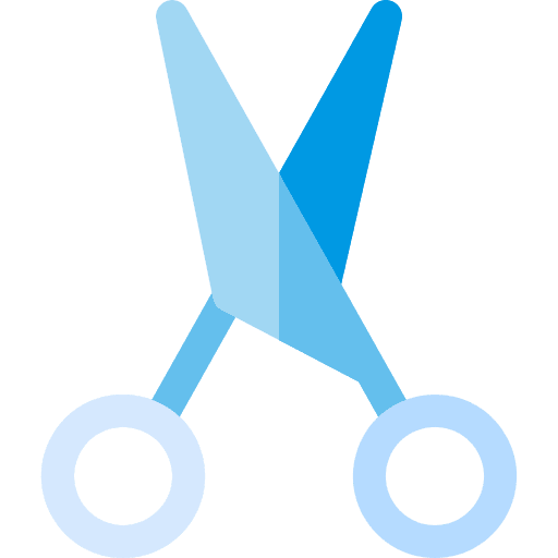 Scissors art cut crafts icon
