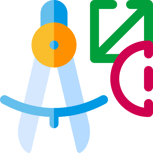Compass compass school materials drawing icon