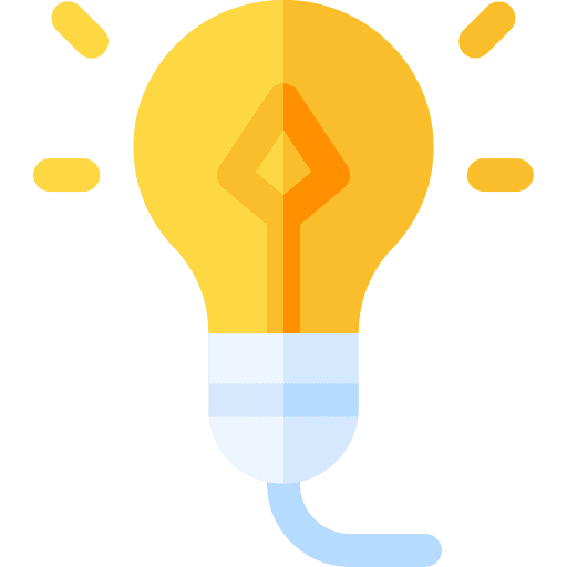 Creative idea creativity light bulb art and design icon