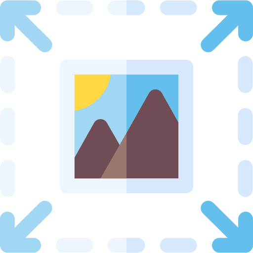 Scale graphics editor landscape edit tools icon