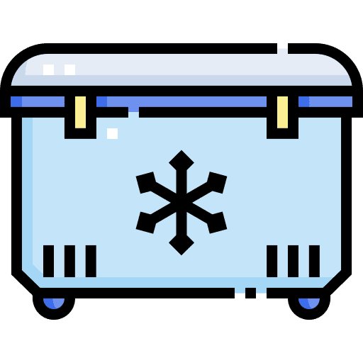 Ice box cooler technology refrigerator icon