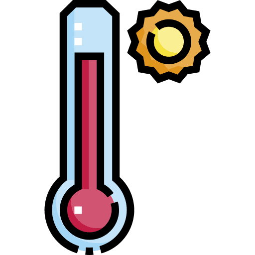 Hot temperature summer hot temperature weather icon Hot temperature summer hot temperature weather icon