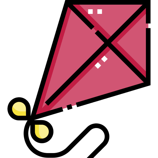 Kite leisure game kite icon Kite leisure game kite icon