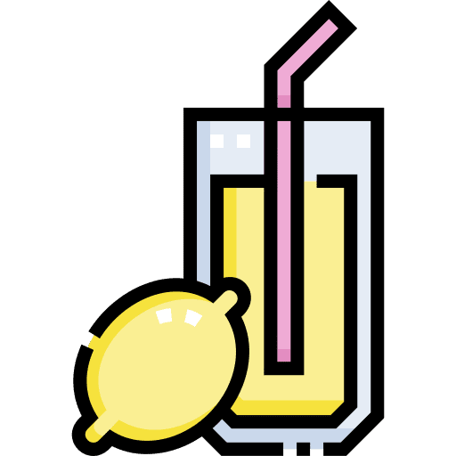 Lemon juice glass healthy food vegan icon Lemon juice glass healthy food vegan icon