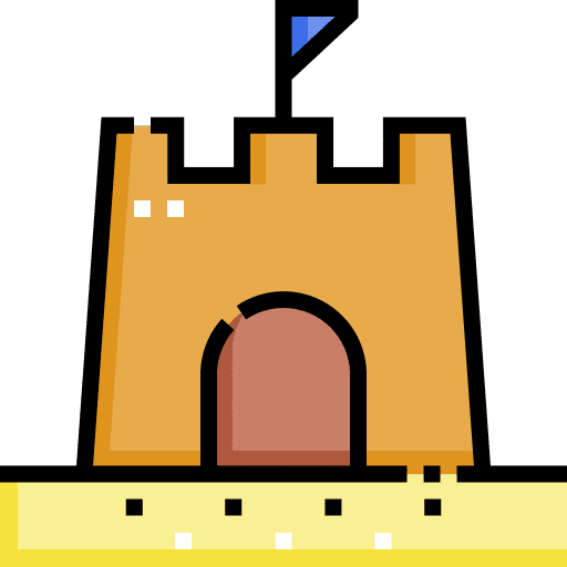 Sand castle beach play sand castle icon Sand castle beach play sand castle icon