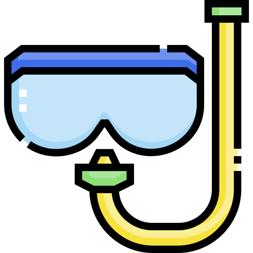 Snorkel gear diving glasses snorkel gear sports and competition icon Snorkel gear diving glasses snorkel gear sports and competition icon