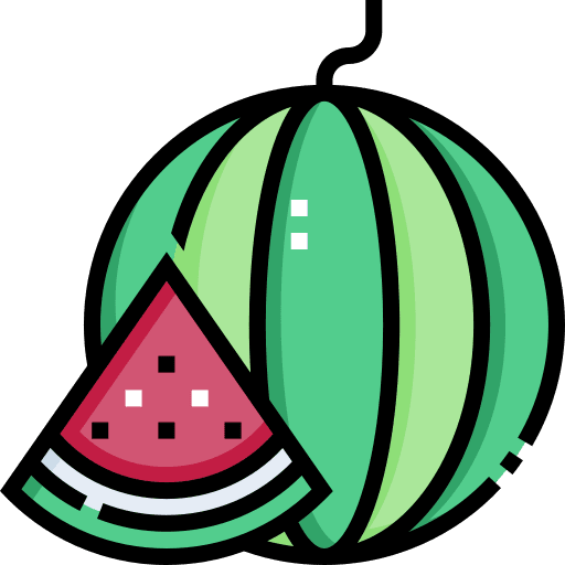 Watermelon melon food and restaurant summer icon Watermelon melon food and restaurant summer icon