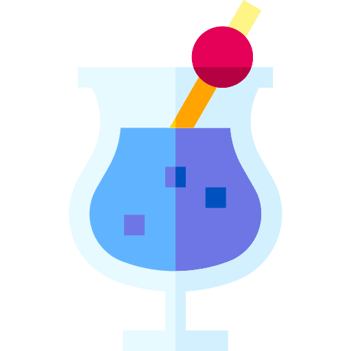 Cocktail beverage food and restaurant drink icon