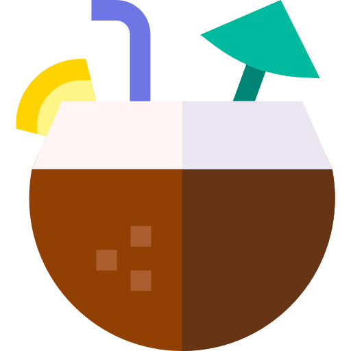 Coconut drink food and restaurant tropical coconut drink icon Coconut drink food and restaurant tropical coconut drink icon