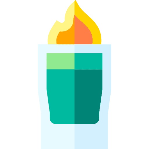 Fire cocktail drink alcoholic food and restaurant icon