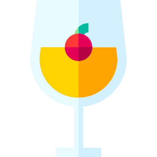 Liquor cocktail glass beverage icon Liquor cocktail glass beverage icon