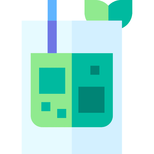 Mojito glass food and restaurant straw icon Mojito glass food and restaurant straw icon