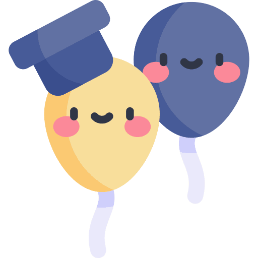 Balloon balloon party graduate icon Balloon balloon party graduate icon