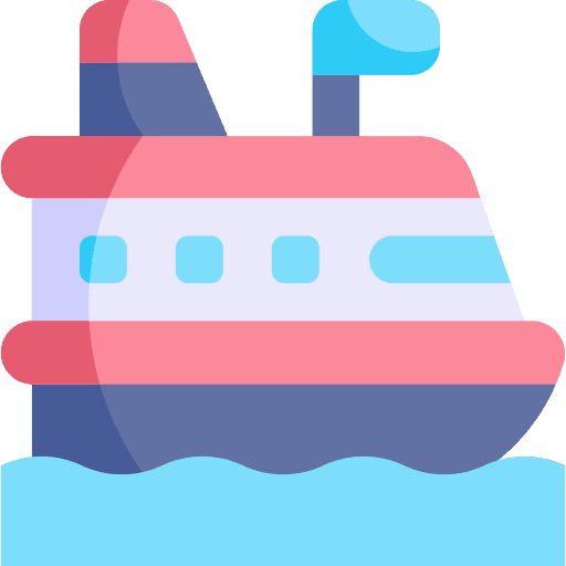 Cruise transport boating boat icon Cruise transport boating boat icon