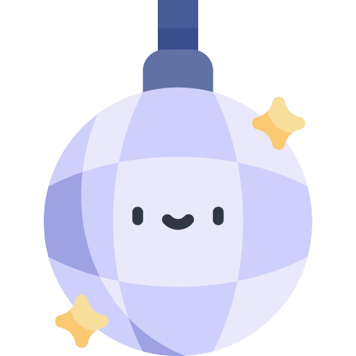 Disco ball birthday and party mirror ball entertainment icon Disco ball birthday and party mirror ball entertainment icon