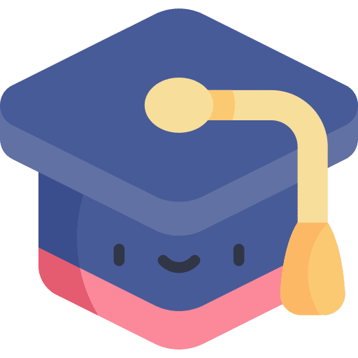 Mortarboard graduate education cap icon