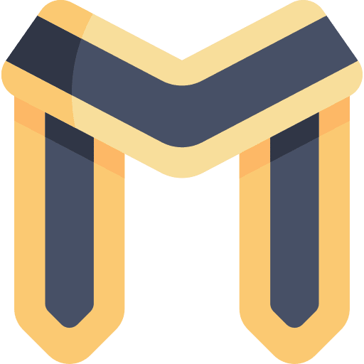 Stole graduation clothes uniform icon
