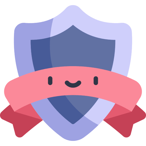 Shield emblem ribbon security icon Shield emblem ribbon security icon