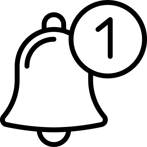 Bell alarm alert bell icon