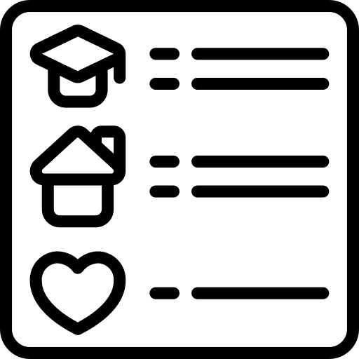 Bio biography info page icon