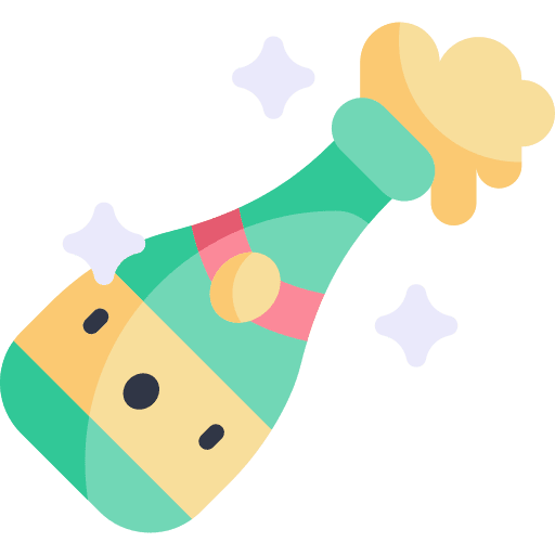 Champagne alcoholic drink food and restaurant icon Champagne alcoholic drink food and restaurant icon