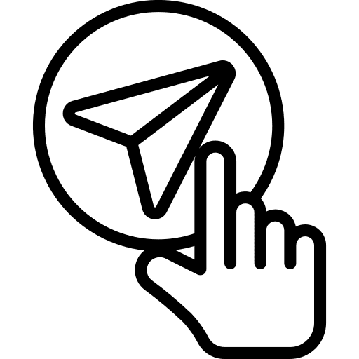 Send click social media send icon