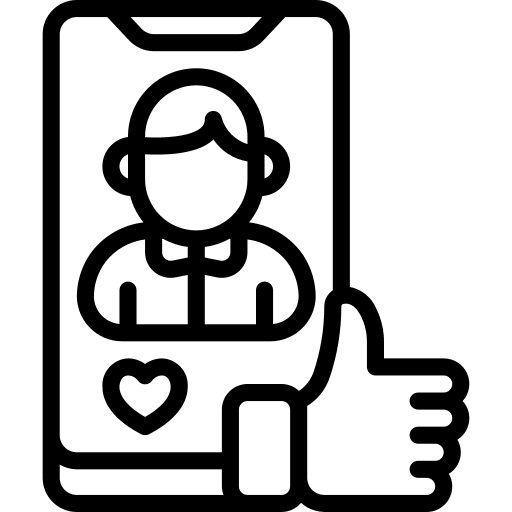 Like phone well done like icon