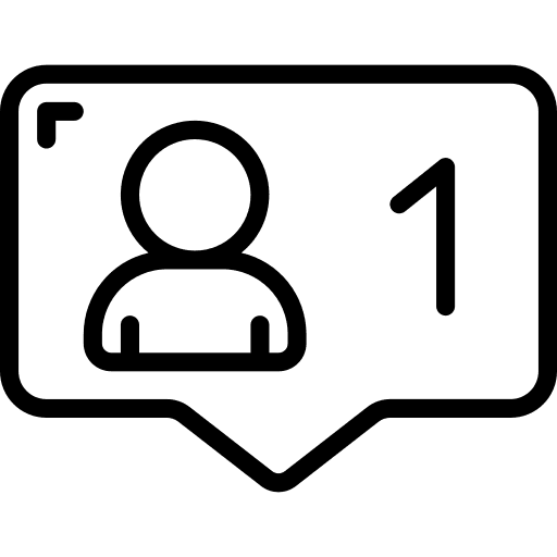 Notification person message profile icon