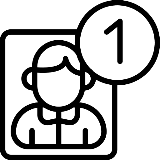 User follower friend social media icon